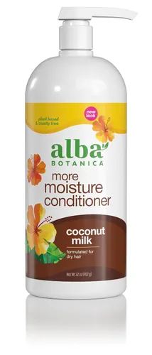 Vista 7 de Acondicionador Alba Botanica Más Humedad, Leche de Coco, 12 oz (El embalaje puede variar)