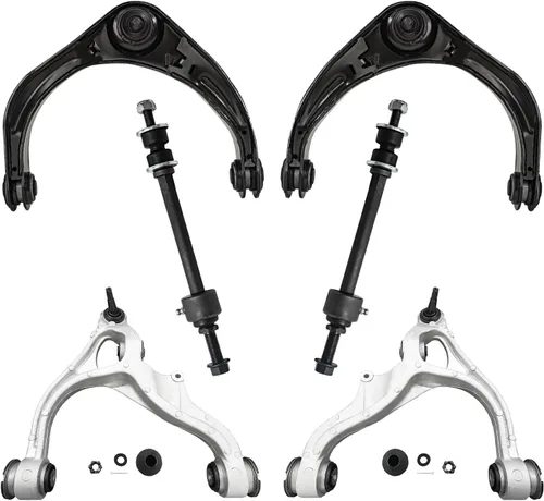 Vista 31 de Detroit Axle - Kit de extremo delantero para Chrysler 300 Dodge Charger 2011-2023 Challenger, 2 Lower Rearward Control Arms 2 Outer Tie Rods 2