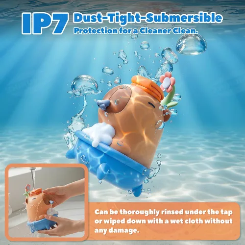 Vista 4 de UNEEDE Capybara - Dispensador de jabón de manos, espuma automática sin contacto con sensor avanzado, IP7 impermeable, portátil y recargable
