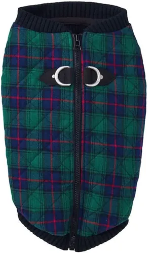 Vista 12 de Gooby – Chaleco de moda para perro, chaqueta negra, talla XS – cálido chaleco bomber con cremallera y doble anillo en D para correa – suéter
