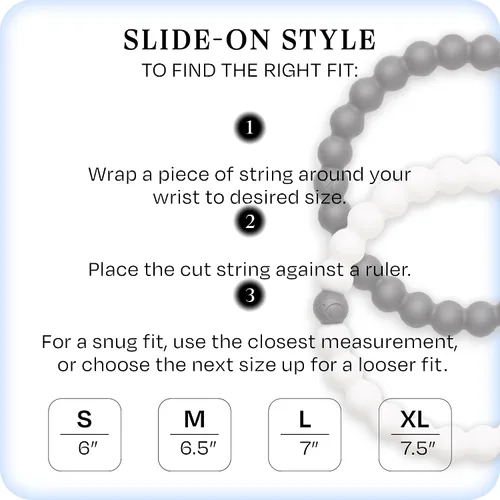 Vista 4 de Lokai Silicone Beaded Bracelets for Men & Women - Black & White Matching Bracelets, Couples Friendship Bracelets - Jewelry Fashion Bracelet