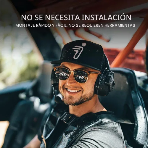 Vista 8 de Cardo Packtalk Edgephone para ORV - Paquete doble