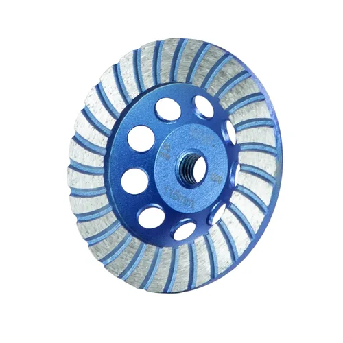 Vista 13 de SALI Ruedas de molienda de hormigón de 4.5 pulgadas 16 segmentos de turbo diamante Arbor de 5/8-11 Rueda de molienda de diamante apta