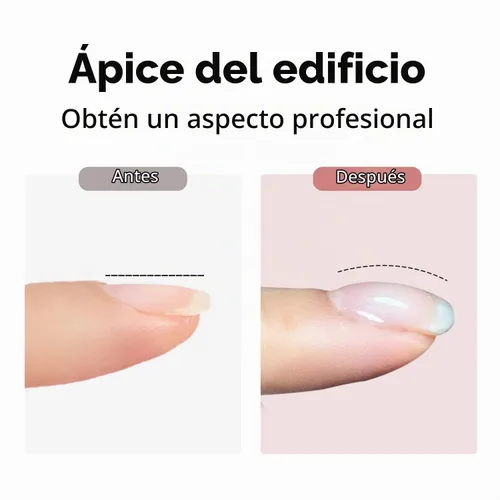 Vista 4 de Kit de Gel Constructor Gel Base de Goma Esmalte de Uñas, 15ml*2pcs (0.51 fl oz x 2 piezas) Para Engrosamiento de Uñas, Extensión de Fortalecimiento