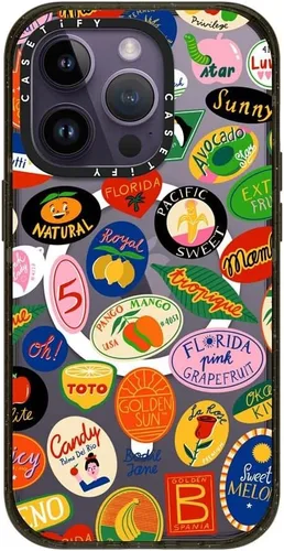 Vista 199 de CASETiFY Impact - Funda para iPhone 13 [protección contra caídas de 6.6 pies/compatible con Magsafe] Black Kingsnake, color negro transparente