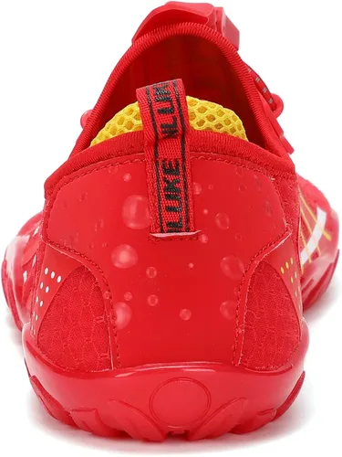 Vista 5 de ANLUKE Zapatos de agua para hombre y mujer, zapatos de natación, zapatos acuáticos, de secado rápido, para playa, surf, deportes acuáticos