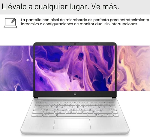 Vista 7 de HP Ultrabook 14 Laptop Computer para negocios y estudio en el hogar 2025, MS Office de por vida + Windows 11 Pro, CPU Intel Quad-Core, 8 GB RAM
