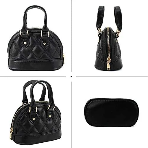 Vista 4 de Mini bolso de mano con asa superior para niñas, bolso cruzado con cadena