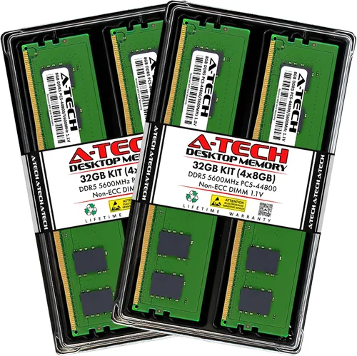 Vista 10 de A-Tech 8 GB de RAM para ASUS ROG Maximus Z890 (Hero/Hero BTF/Extreme) placa base DDR5 5600MHz PC5-44800 DIMM 1.1V 288-Pin no ECC UDIMM