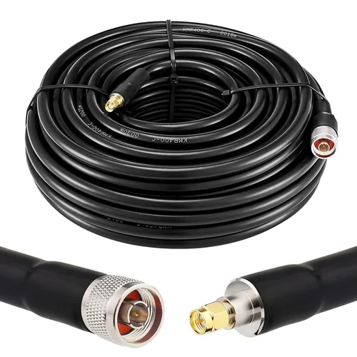 Vista 11 de XRDS -RF Cable SMA a N de 2 pies, conector N-macho a SMA-macho Cable de extensión KMR400 de baja pérdida