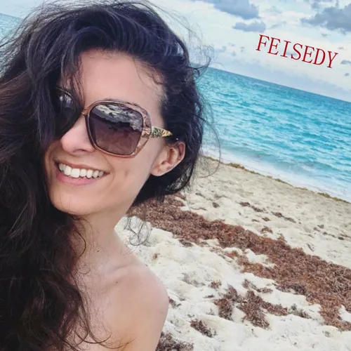 Vista 2 de FEISEDY - gafas de sol polarizadas para mujer, marco compuesto brillante B2289