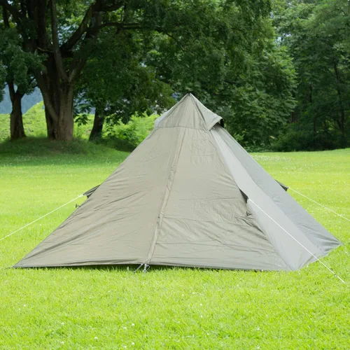 Vista 3 de BUNDOK Solo Teepee BDK-75 Single Pole Tent, Compact Storage, Storage Case Included