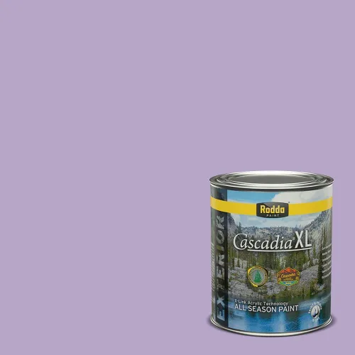 Vista 75 de Rodda Paint CASCADIA XL Pintura e imprimación de satén exterior en uno, cuarto de galón, bikini lavanda