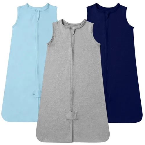 Vista 26 de TotAha - Saco de dormir para bebé de 0 a 3 meses, paquete de 3 unidades, ligero, súper suave y seguro, manta vestible para bebé, bolsa de dormir