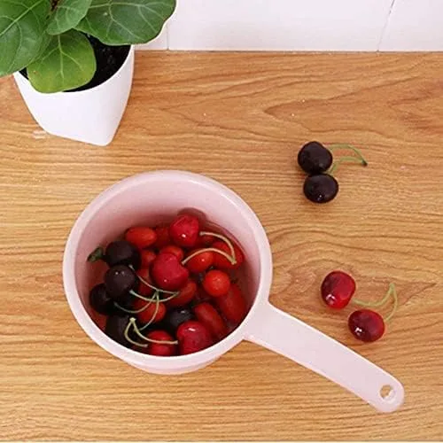 Vista 5 de 4 cucharas de agua gruesas, cucharones de plástico grandes con mango para el hogar, cocina, baño, 3 ledles y 1 bola de lavado