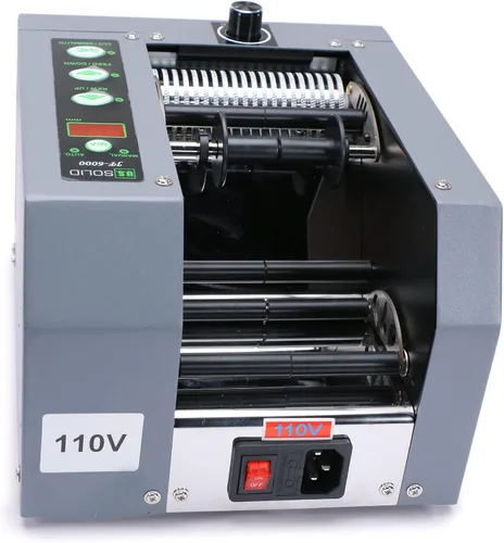 Vista 4 de U.S. Solid Dispensador automático de cinta JF-6000, corte de múltiples cintas de ancho 0.32 a 3.15 pulgadas, longitud 0.79 a 39.33 pulgadas
