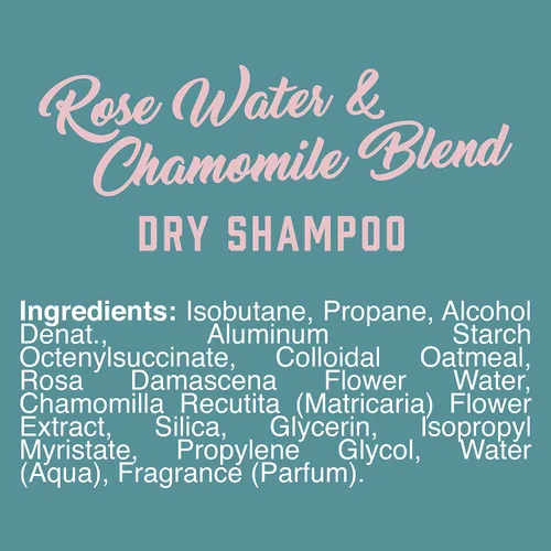 Vista 3 de Aveeno - Champú con mezcla de agua de rosas y manzanilla, Shampú seco, NA