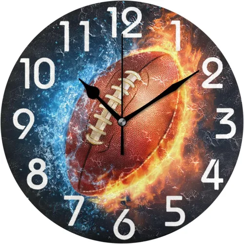 Vista 11 de Naanle Reloj de pared redondo con estampado de perlas grandes, diseño de concha de playa de verano 3D, elegante, decorativo, de 9.5 pulgadas