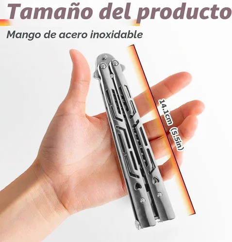 Vista 2 de Herramienta Plegable de Acero Inoxidable con Acabado Plateado – Duradera y Fácil de Usar para Manipulación Diaria