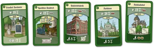 Vista 3 de Rio Grande Games Findorff Strategy Board Game, Bremen City Building, simulación económica, 1-5 jugadores, 45-90 minutos