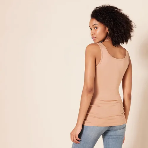 Vista 4 de Tienda Essentials Camiseta de tirantes ajustada para mujer, paquete de 2