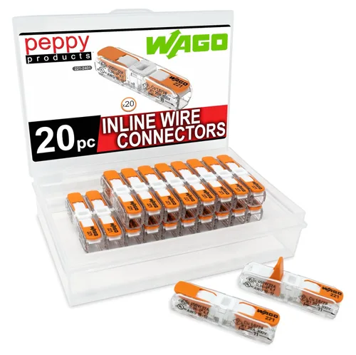 Vista 6 de WAGO 221-2401 Tuercas de palanca compactas para empalme de conectores de cable en línea con estuche 12 piezas