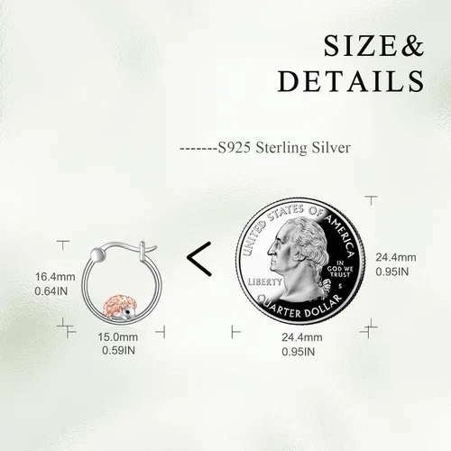 Vista 73 de VONALA Bonitos aretes de aro de plata de ley 925, regalos de cumpleaños para mujer