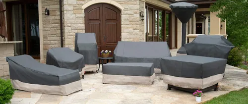 Vista 6 de MODERN LEISURE Renaissance Ultralite - Funda giratoria para silla de patio, tela resistente a los rayos UV, protección de muebles de exterior