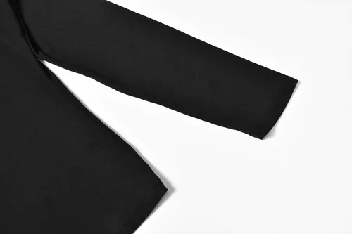 Vista 4 de Camisetas ajustadas de cuello alto falso para mujer, ligeras, de manga larga, capa base