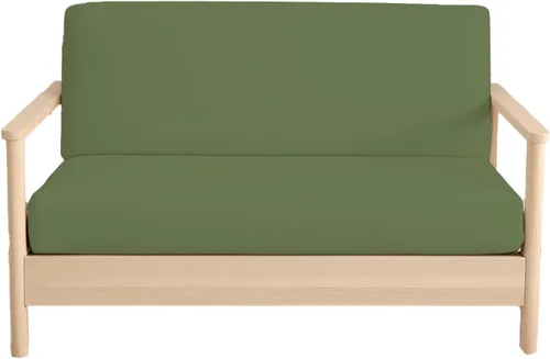 Vista 27 de Fundas para futón sin brazos tamaño individual, fundas de futón 100% algodón egipcio, funda de sofá con cremallera, protector de sofá cama, funda
