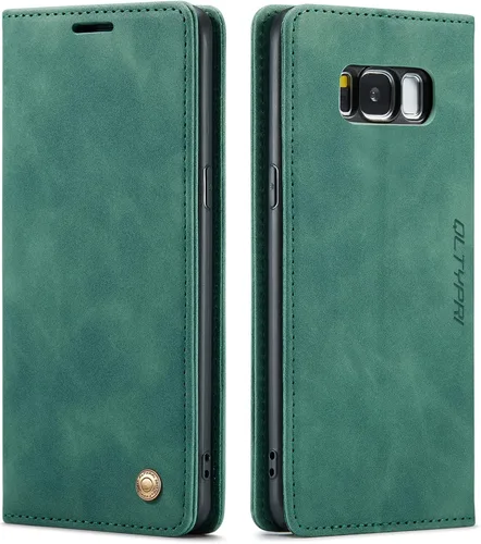 Vista 8 de Funda de cuero estilo cartera vintage para Samsung S
