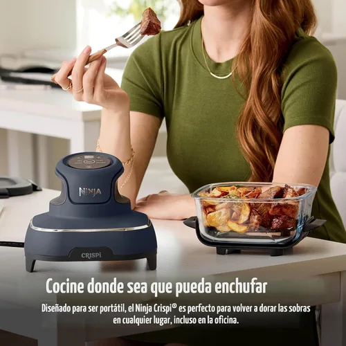 Vista 12 de Ninja Freidora de aire de vidrio Crispi, 4 en 1, gris, FN101GY