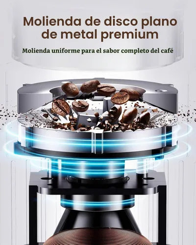 Vista 2 de SHARDOR Molinillo de granos de café con rebabas, 32 ajustes, temporizador