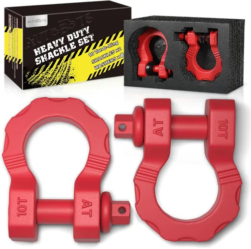 Vista 8 de AUTOBOTS - Grilletes en D de 80,000 libras de resistencia, grillete de clevis de 3/4" de alta resistencia con pin de 7/8" para correa de remolque