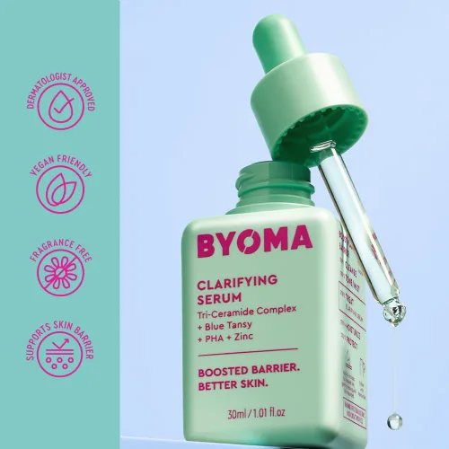 Vista 5 de BYOMA Suero Clarificante – Suero Reparador de Barrera – Suero Facial Clarificante para Piel Propensa al Acné – Suero Facial Calmante con Ceramidas