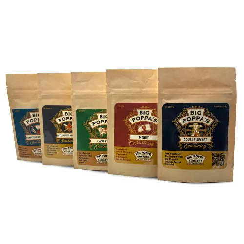 Vista 23 de Big Poppa's Double Secret Condimento para Bistec – Sazonador para Bistec Galardonado con Sal Marina Fina, Ajo en Polvo y Sal de Limón – Mezcla