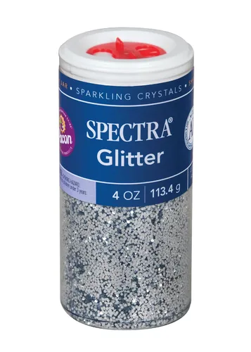 Vista 12 de Purpurina para manualidades Spectra, color negro, 4 oz, 1 frasco