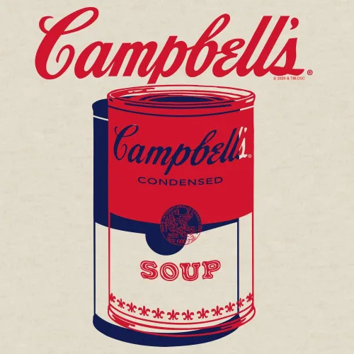 Vista 2 de Tee Luv Camisa retro Campbell's Soup Can para hombre