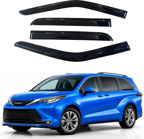 Vista 81 de Visera de ventana IG para Ford Focus Sedán y Hatchback 2012-2018, Protector de ventana lateral para lluvia y viento estilo Mugen, extra duradero