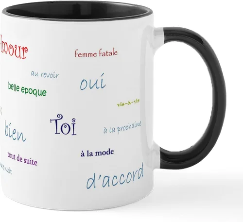 Vista 22 de CafePress Taza de café de cerámica con bandera francesa de 11 oz (11.0 fl oz)