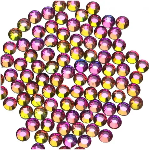 Vista 61 de 4500 unidades de diamantes de imitación de cristal de fijación en caliente con parte trasera plana HotFix gemas de cristal redondas de 0.079 Citrino
