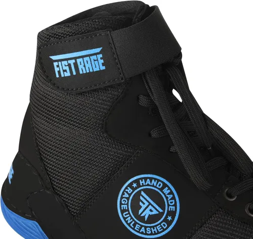 Vista 6 de FISTRAGE - Zapatos de lucha libre, deportes de lucha, entrenamiento maestro, malla unisex profesional para hombres y jóvenes, botas auténticas