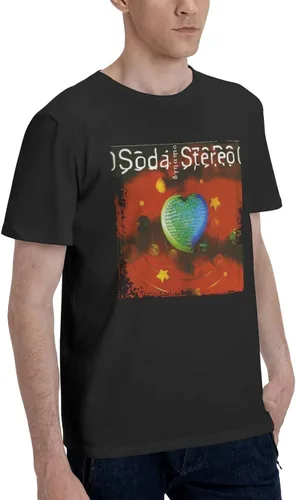 Vista 2 de Soda Stereo Dynamo T Shirt Men's Summer Tee Casual Short Sleeve Tops