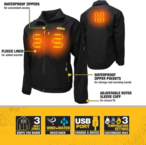 Vista 3 de Chaqueta con calefacción de Shell suave estructurada