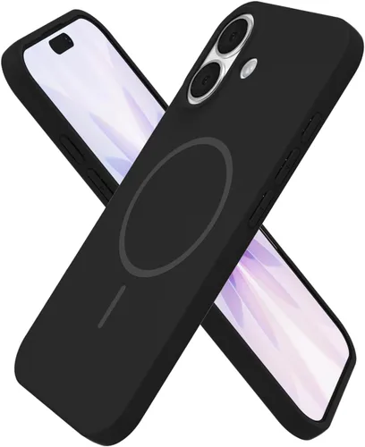 Vista 181 de Oakxco Funda de Silicona Mag Safe para iPhone 12 Pro Max, Funda Magnética Delgada y Fina Compatible con Carga Inalámbrica MagSafe, Bonita Funda