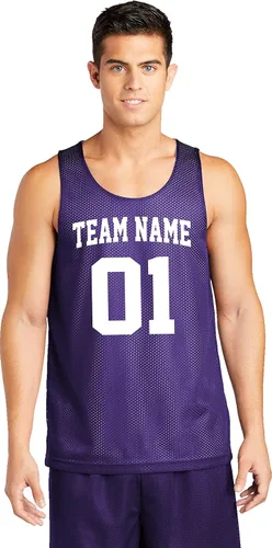 Vista 12 de Custom Basketball Jersey Youth Sizes Add Your Team, Name, & Number Unisex