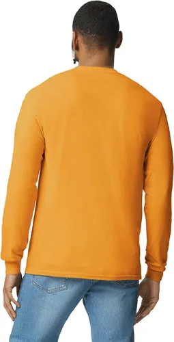 Vista 3 de Gildan Camiseta de manga larga de algodón pesado para adultos, estilo G5400, paquete de 2