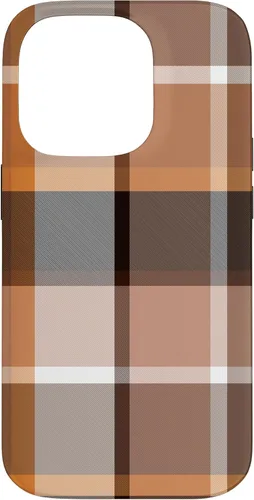Vista 17 de iPhone 16 Buffalo Check Orange Brown Gingham Scottish Pattern Style Case