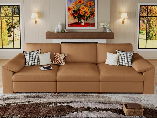 Vista 51 de EASE MOOSE Sofá modular seccional, sofá en forma de U para sala de estar Beige