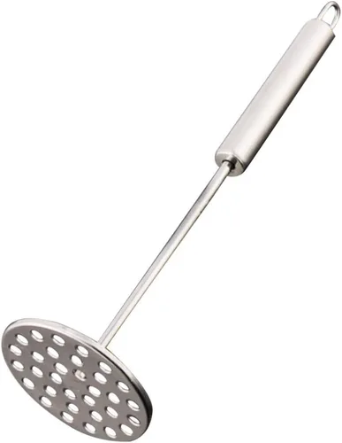 Vista 9 de YARNOW Trituradora manual de patatas de acero inoxidable para frijoles, frutas, verduras, ñames, calabaza, suministros de herramientas de alimentos